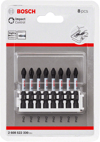 Бита ударная PH2 x 50мм BOSCH Impact Control