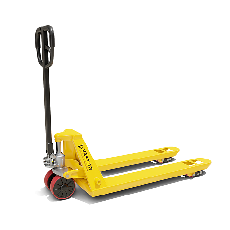 Тележка гидравлическая 2000кг, 1150х550 VEKTOR PU 20/115 полиуретановые колеса 