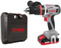Шуруповерт аккумуляторный 20В,  75Нм CROWN CT21090HMX-2 BMC (2х2,0Ач)