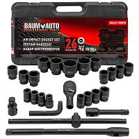 Набор инструмента  26 пр. BAUMAUTO ударные  3/4