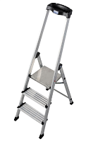 Стремянка  3 ступени (0,62м) алюминиевая, лоток, крюк MONTO Safety