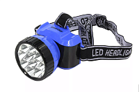 Фонарь SMARTBUY налобный, аккум, 12LED, синий, 2реж, пласт (SBF-26-B) 1/120