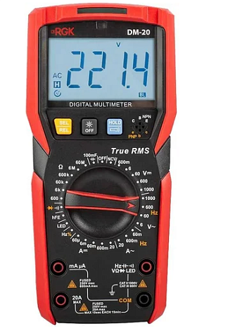 Мультиметр RGK DM-20 (Госреестр: 81409-21) 