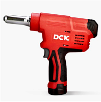 Заклепочник аккумуляторный DCK KDPM50 (вытяжные заклепки 4.8-7.0) (18В, 2х2Ач, ЗУ,кейс) б/щ