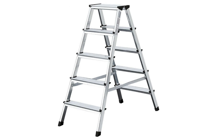 Стремянка двухсторонняя 2х5 ступеней (1,05м) MONTO Dopplo (гарантия 5 лет)