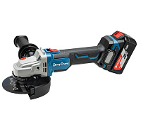 Угловая шлифовальная машина аккумуляторная  20В, d125 (2х5,0Ач, ЗУ, кейс) б/щ DongCheng DCSM03-125(T