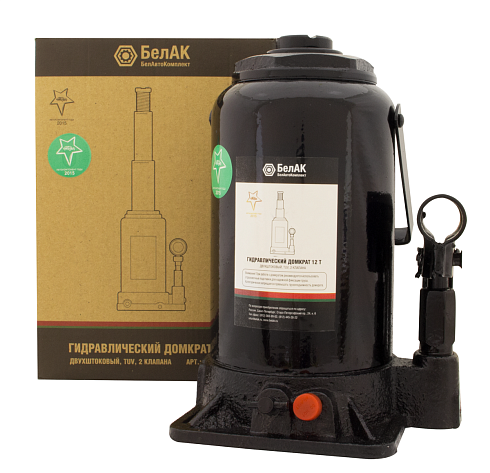 Домкрат гидрав. бутыл.  12т (230-600мм) ДВУХШТОКОВЫЙ БелАвтоКомплект 