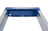 Стремянка  6 ступеней (1,40м) алюминиевая, лоток, крюк STABILO (гарантия 10 лет)