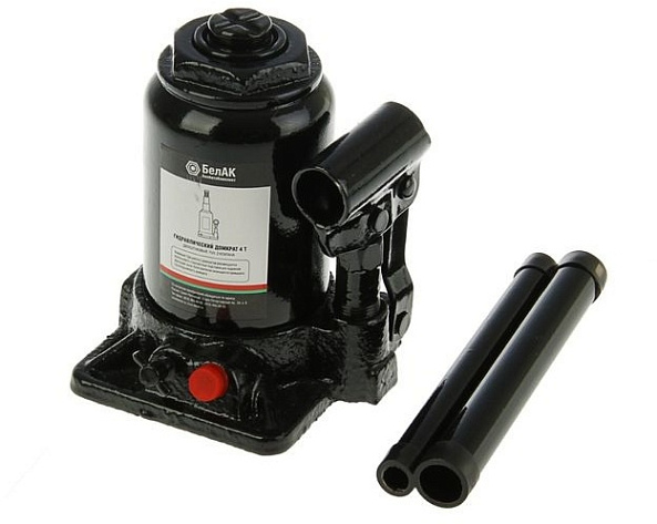Домкрат гидрав. бутыл.   6т (170-390мм) ДВУХШТОКОВЫЙ БелАвтоКомплект 