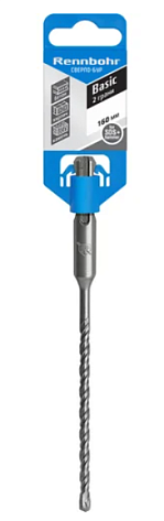 Бур SDS-plus  8,0 х 160/91мм 2 резца Rennbohr Basic 