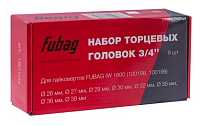 Набор головок 10 пр. FUBAG 3/4