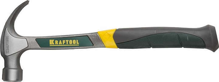 Молоток-гвоздодер 560гр KRAFTOOL, цельнокованный