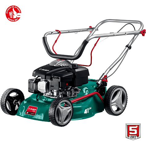 Газонокосилка бензиновая 410мм, 3,5 л.с., 45л ЗУБР ГБ-410
