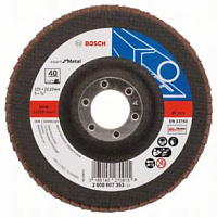 Круг лепестковый торцевой КЛТ 125х22мм з.40 expert for Metal Bosch