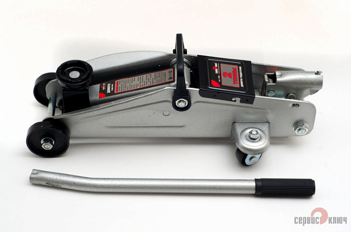 Домкрат гидравлический подкатной   2т (135-330мм) СЕРВИС КЛЮЧ (кейс) 