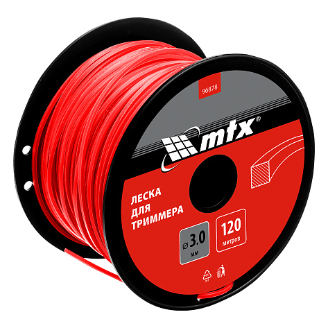 Леска 3,0мм х120м квадрат MTX