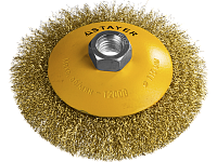Щетка для УШМ коническая d 125хМ14мм STAYER 