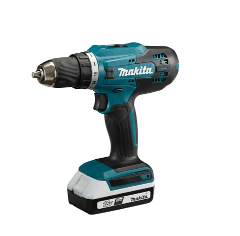 Дрель аккумуляторная Makita DF488D004 (42Нм, 18В, 2х2,0Ач, ЗУ)
