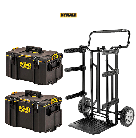 Тележка для модулей системы хранения DeWalt TOUGH SYSTEM 1-70-324 + Ящик DEWALT DWST83294-1+ DWST83342-1 