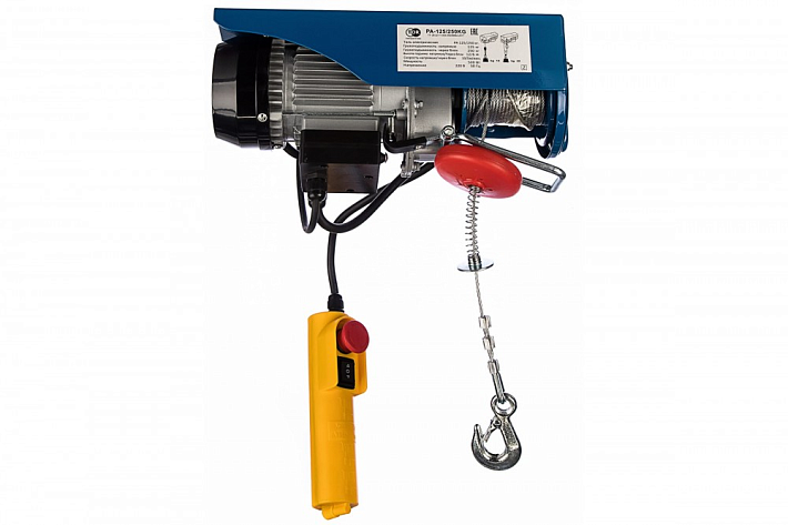Таль электрическая TOR PA-250/500кг, 20/10м (J) 