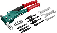 Заклепочник комбинированный KRAFTOOL Combo 3-M6 (М3-М6, 2,4-4,8мм, штифты М4, М5, М6)