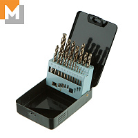 Набор сверл 19шт МАШЗАВОД 1 (1-10мм) Р6М5К5