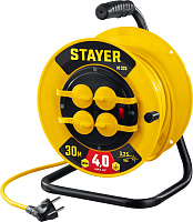 Удлинитель сварочный 30м, 4000Вт, IP44, 3*2,5 4 гнезда с заземлением STAYER PRO-325