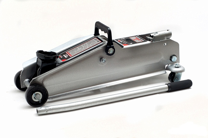 Домкрат гидравлический подкатной   3т (133-387мм) СЕРВИС КЛЮЧ (кейс) 