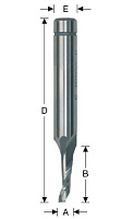 Фреза пальчиковая 6*8 L-100х40 HSS Co8 Z-1